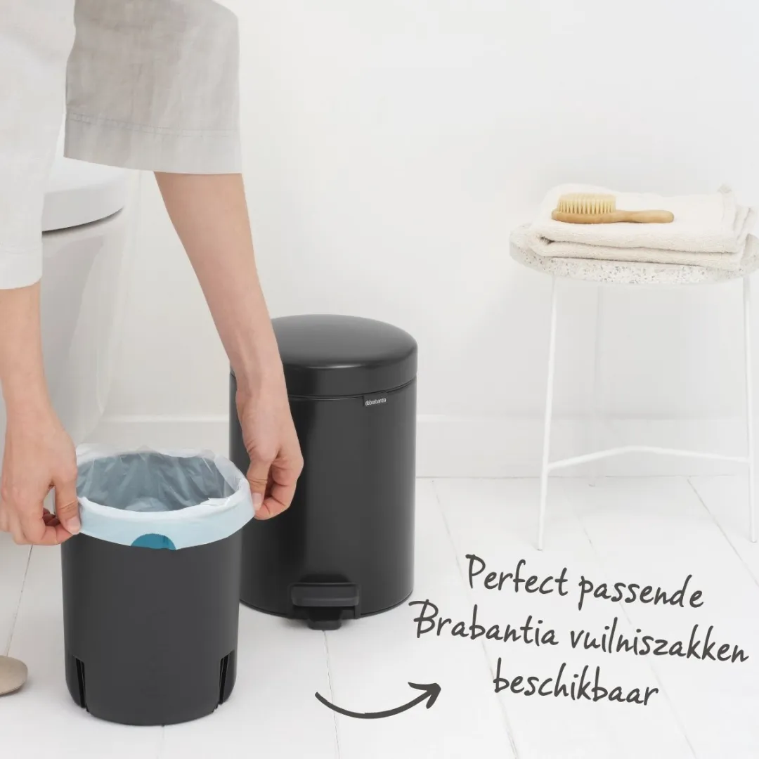 Brabantia NewIcon Prullenbak 5L Matt Black