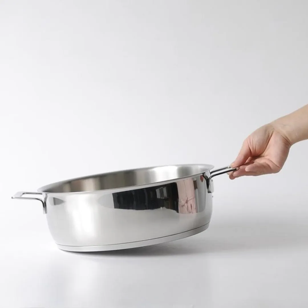 Alessi Braadpan Pots&Pans AJM102/28 - 5.5L - Zilver