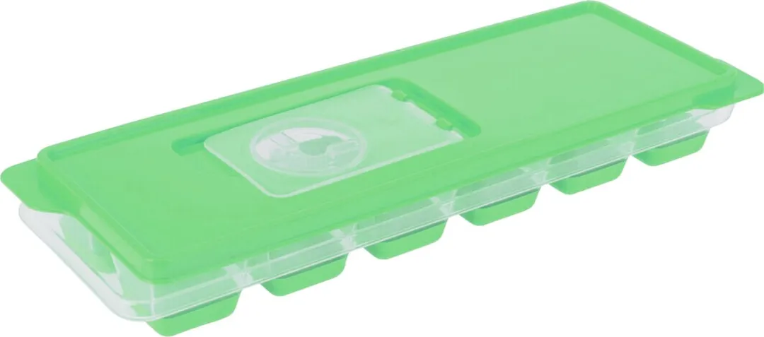 Excellent Houseware IJsklontjesvorm Groen - 48 Stuks (4x12) - Met Deksel