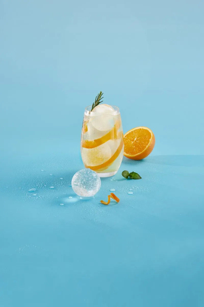 Lékué IJsblokjesvorm XL met deksel - Rond - Turquoise