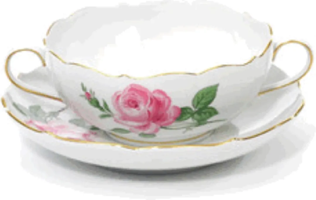 Soepbord en schotel | Meissen | Meissen Roos