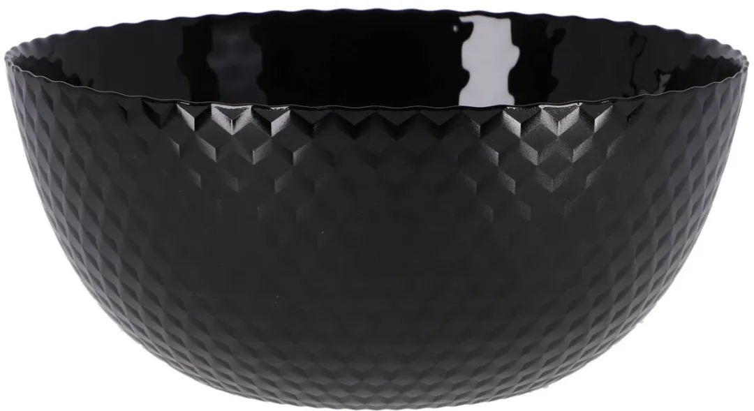 Saladekom Luminarc Pampille Zwart Glas (24 cm)