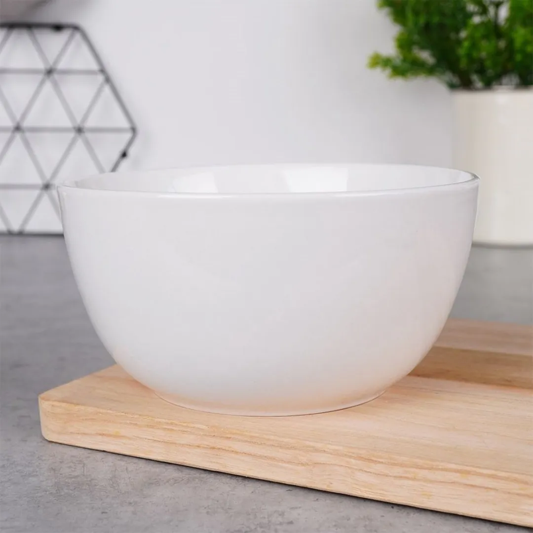 Cookinglife Porseleinen Schaal 800ml - Ø15,5cm - Wit