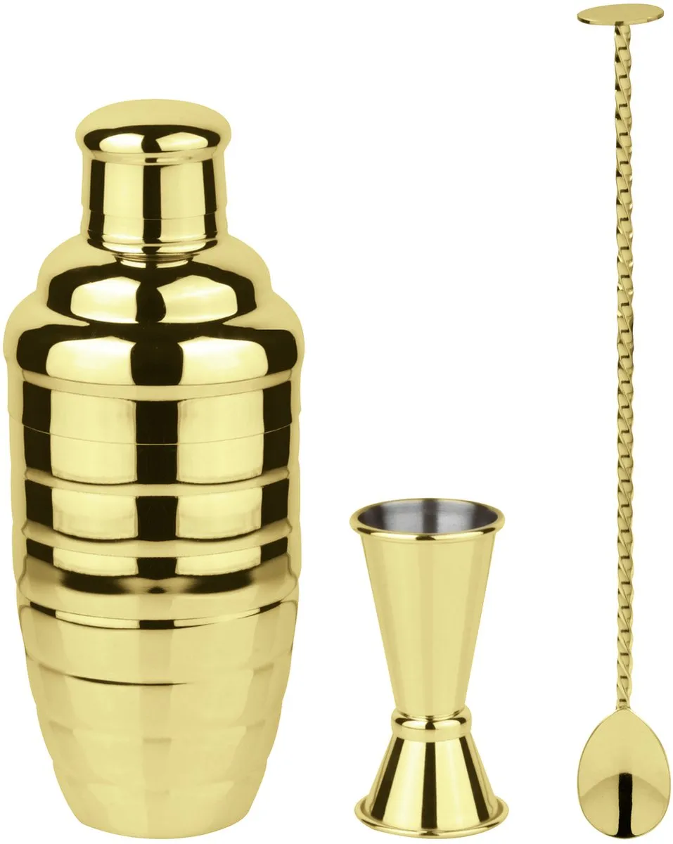 Paderno Cocktailset Starter Goud 3-Delig