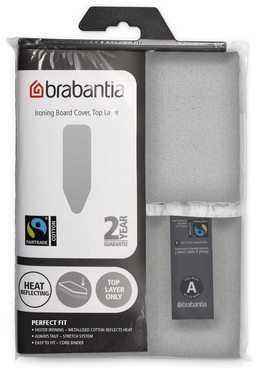 Brabantia Strijkplankhoes A Metallic 110x30cm