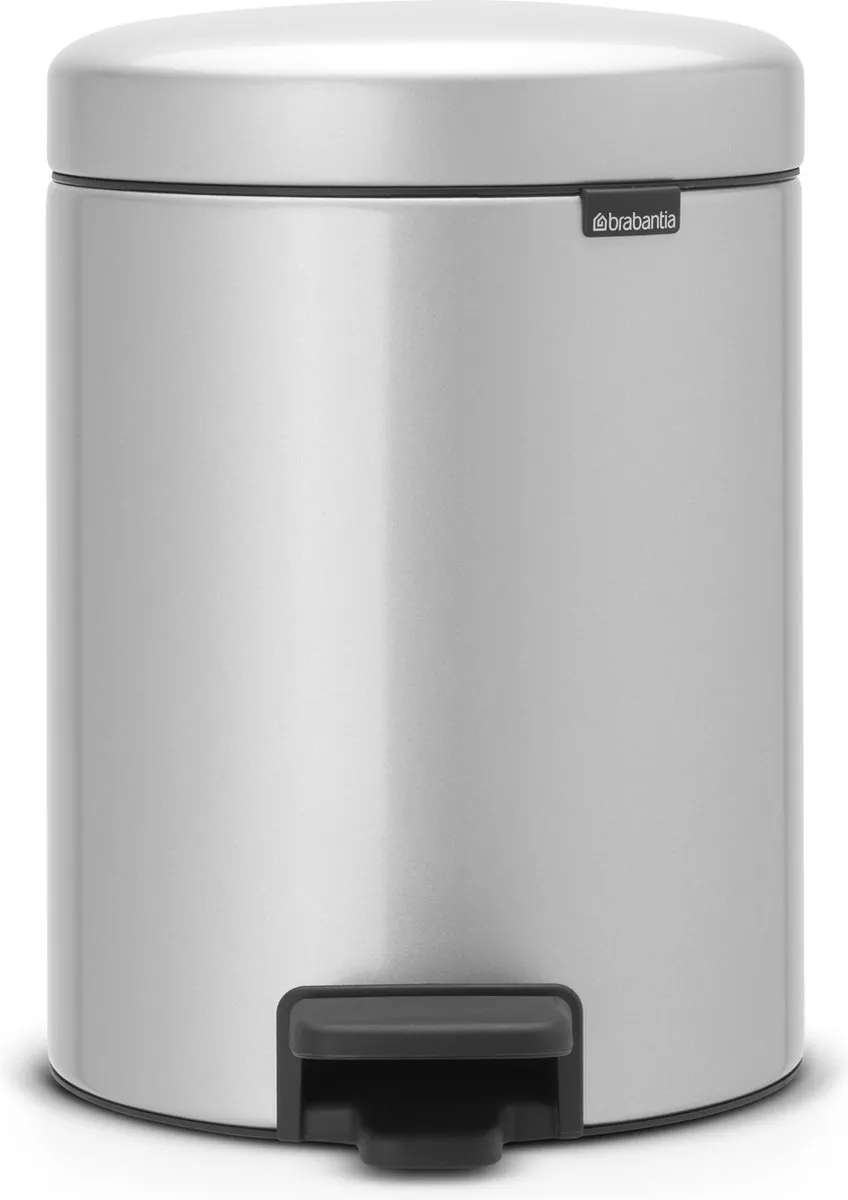 Brabantia NewIcon Prullenbak 5L Metallic Grey