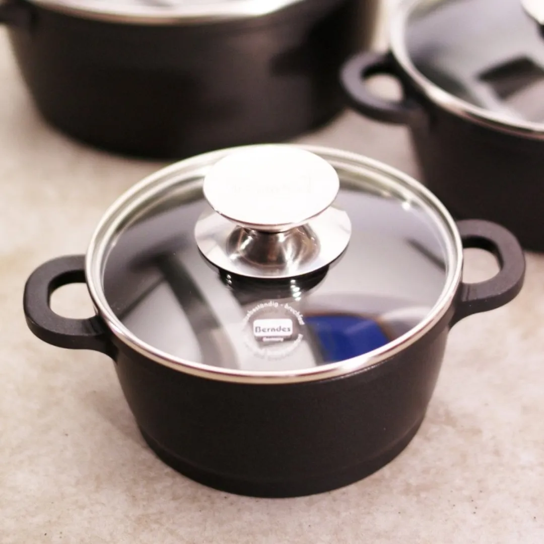 Berndes Vario Click Induction kookpan met deksel - aluminium - Ø 16 cm - Zwart