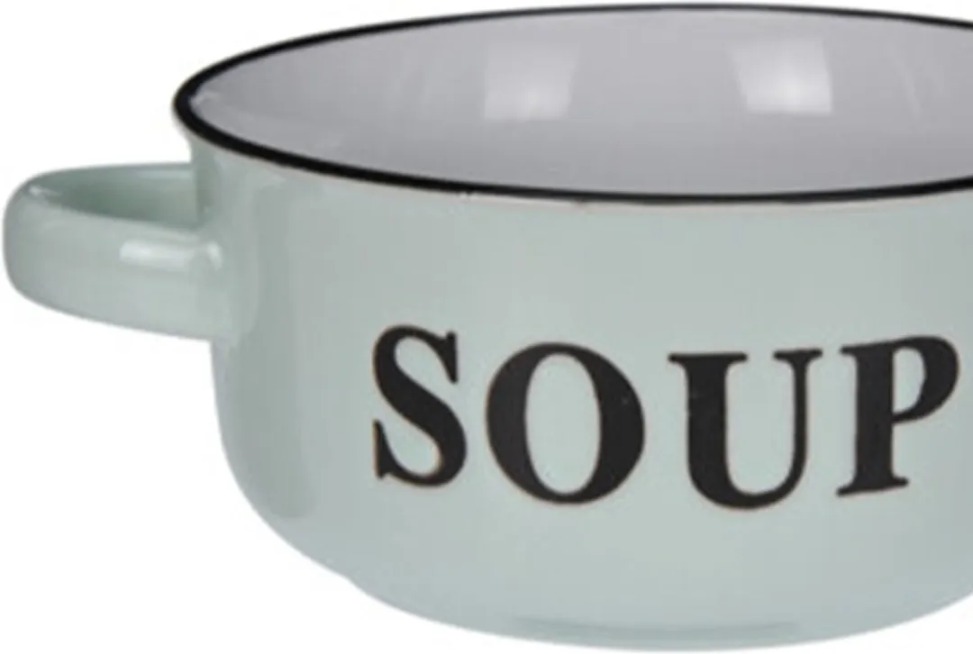 Excellent Houseware Soepkommen 4 Stuks - 13cm - Mintgroen