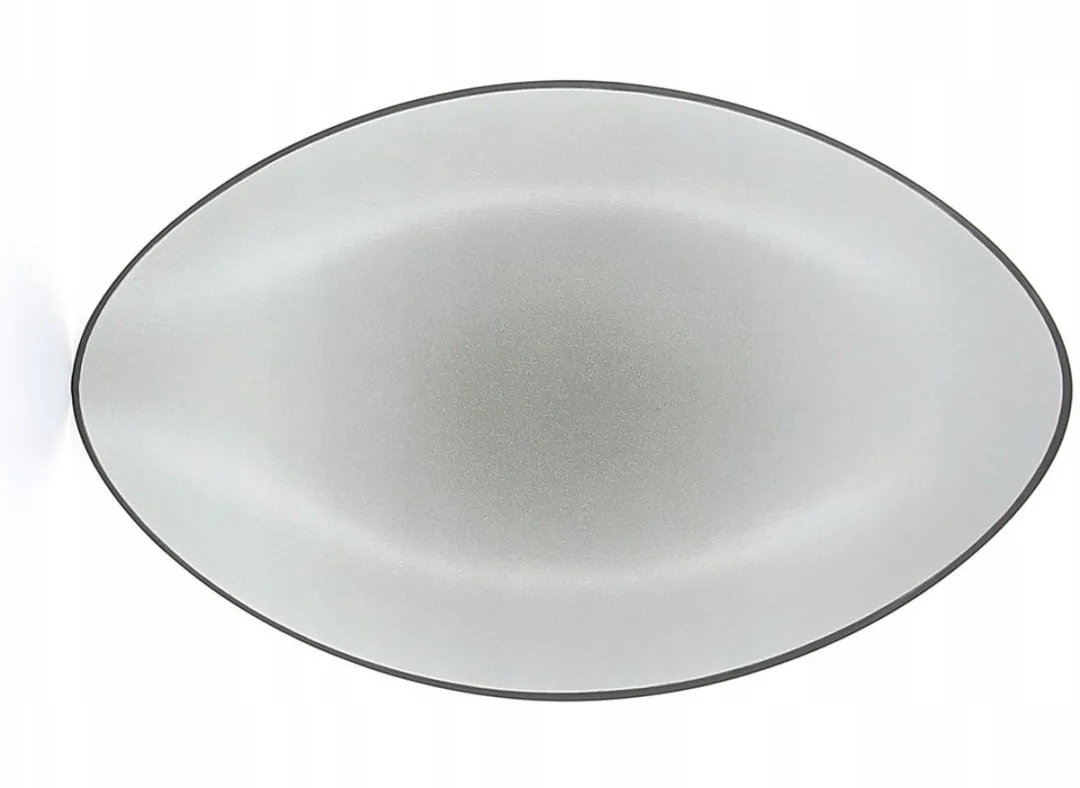 Revol Equinoxe Ovale Schaal 35x22,3 cm Grijs - Hoogwaardig Porselein