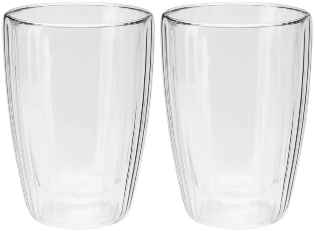 Excellent Houseware Thermische Glazen 350ml - Dubbelwandig - 2 Stuks