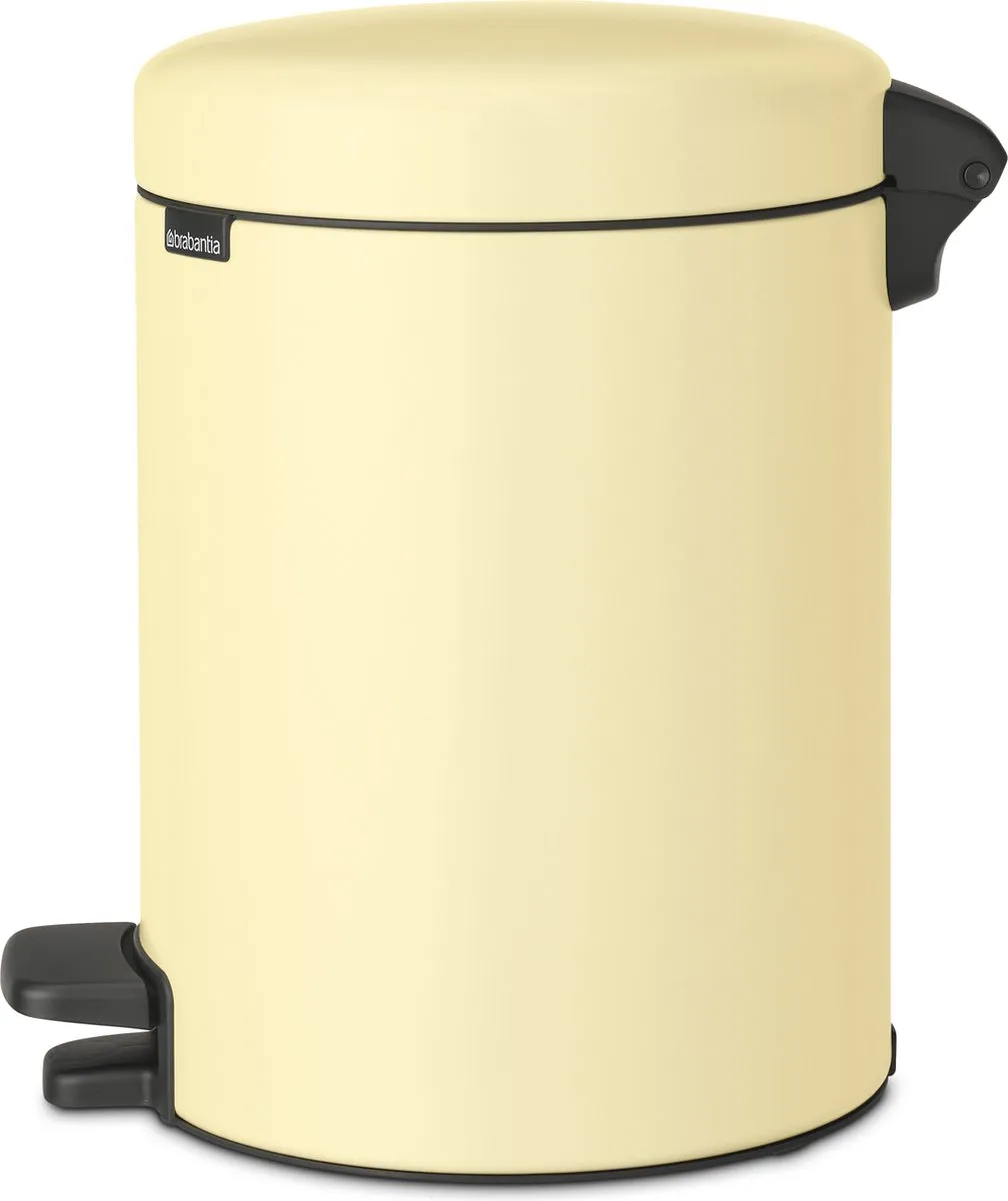 Brabantia NewIcon Prullenbak 5L - Mellow Yellow - afbeelding 3 van 6