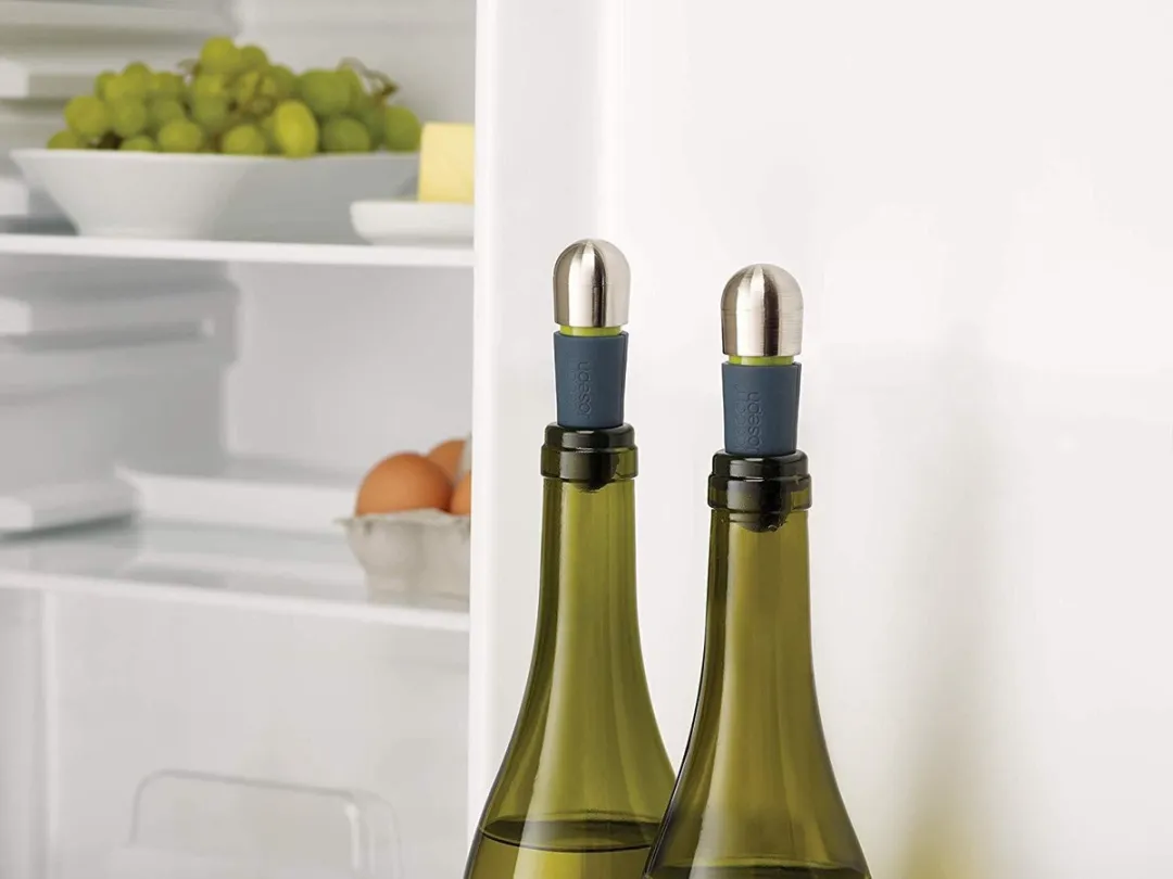 Joseph Joseph BarWise Twist-lock Wijnstoppers Blauw - 2 Stuks