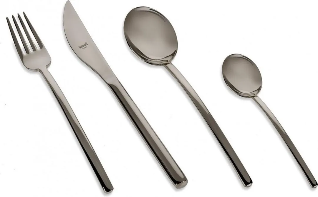 Mepra Due Oro Nero (titanium) - 24-delige bestekset