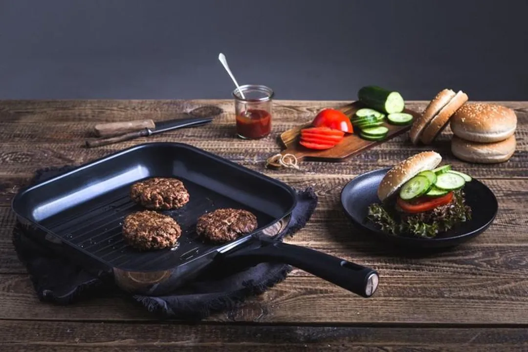 Pyrex - Expert Touch Grillpan 28 cm - RVS - Zilver