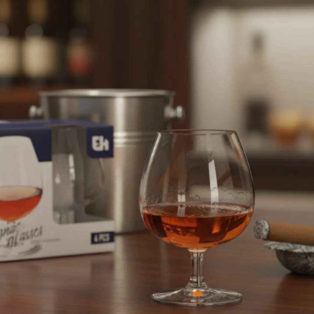 Excellent Houseware Cognac Glazen CC7001980 - 4 Stuks - 350ml