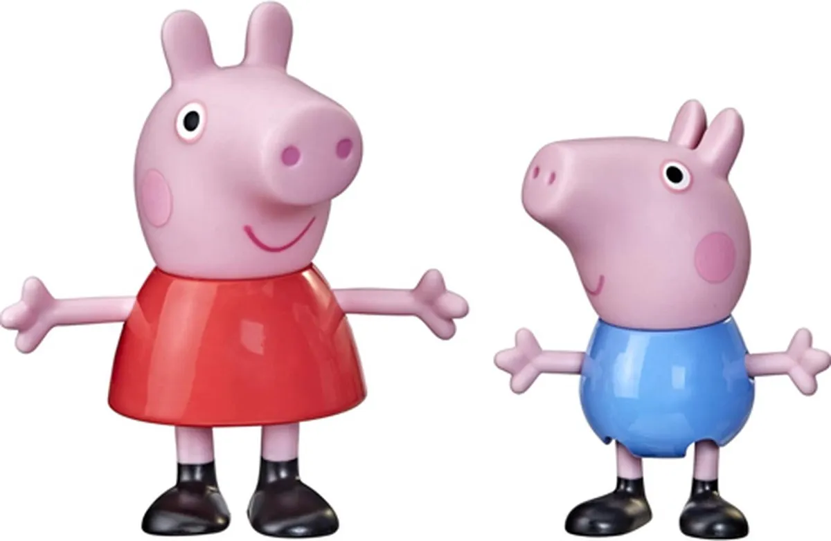 Hasbro Peppa & George Speelfiguren - 2 Stuks