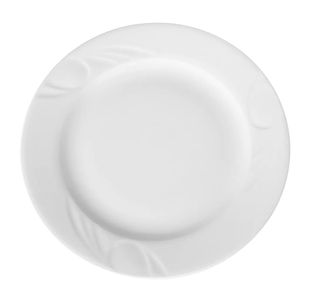 HENDI Plat Bord 24cm - Versterkt Porselein - Wit