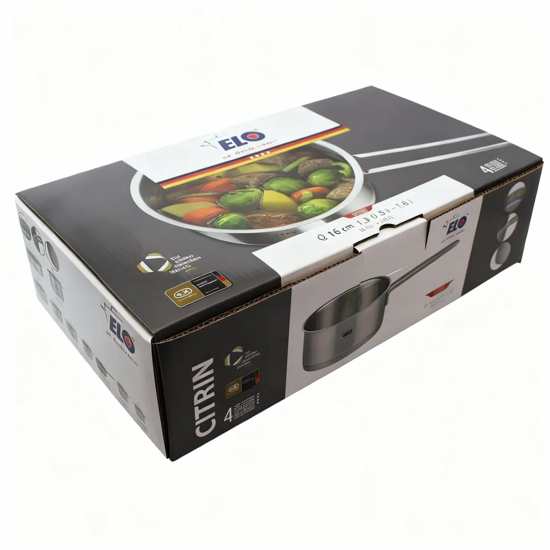 Fackelmann Elo Steelpan 16cm - 1,3L - RVS 18/10 - Inductie