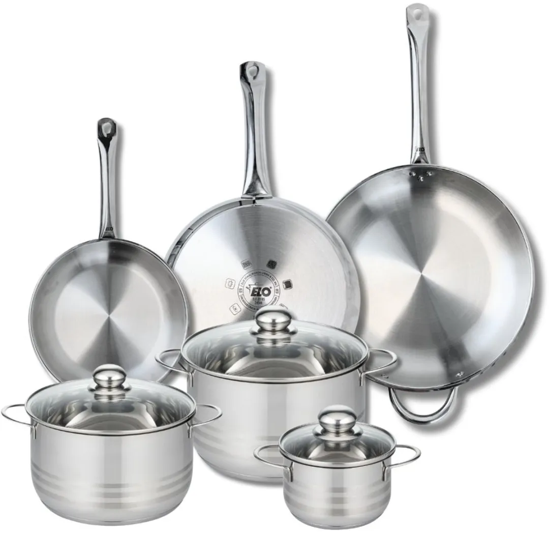 Fackelmann Elo Profi Brillant Keukenset 6-delig - 3 Koekenpannen 24/28/32cm + 3 Kookpotten 12/16/20cm