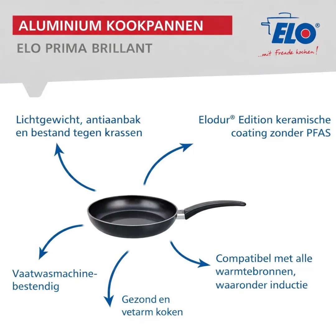 Fackelmann Elo 9728150 Keukengerei Set - 3-delig - Inductie - Zwart
