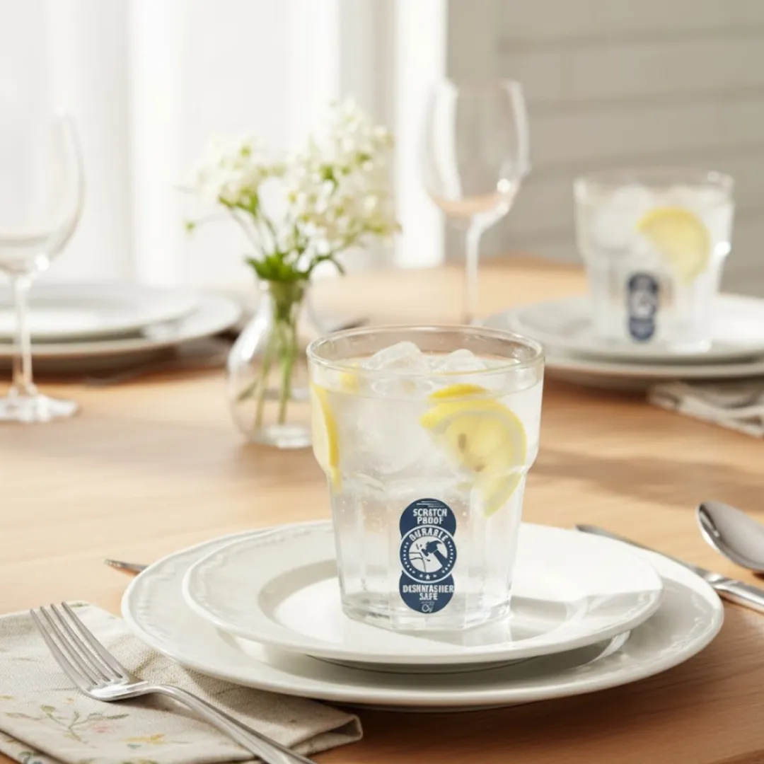 Excellent Houseware Waterglazen 275ml - 4 Stuks - Transparant