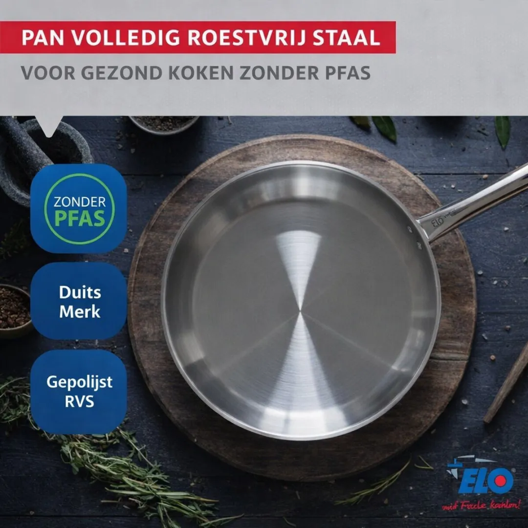 Fackelmann ELO 9873250 Keukenset - 3-delig 32/20/12cm - Roestvrij staal