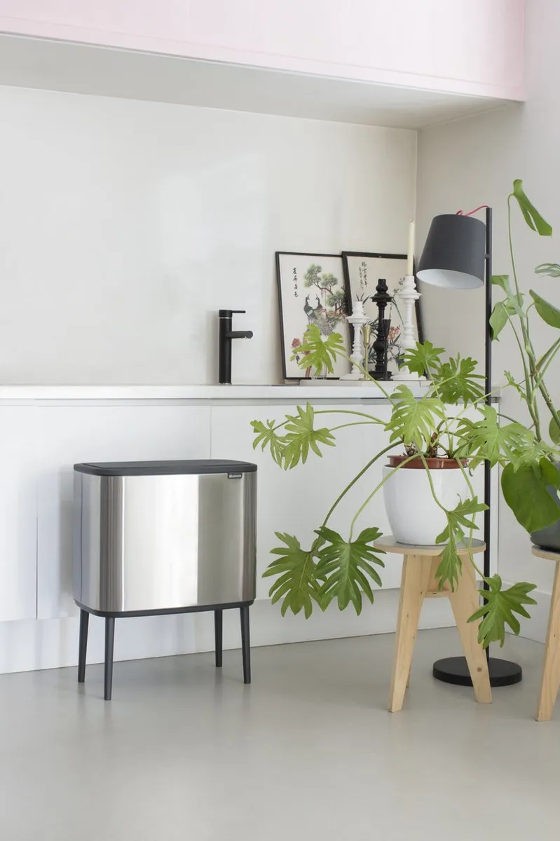 Brabantia Bo Touch Bin Prullenbak 34L - 2 Vakken Matt Steel - afbeelding 6 van 6
