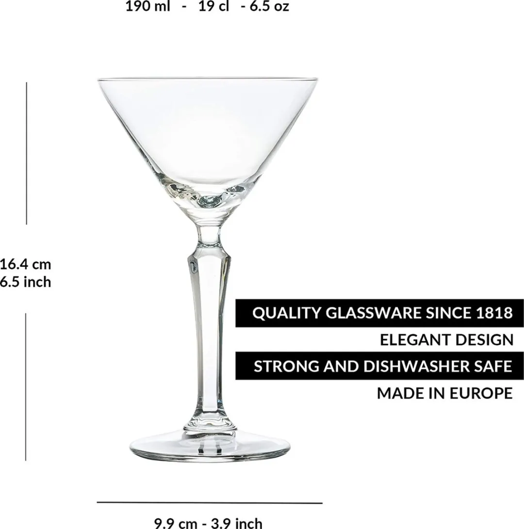 Libbey Cocktailglazen Set - 6 Stuks - 0.19L Transparant - afbeelding 2 van 4