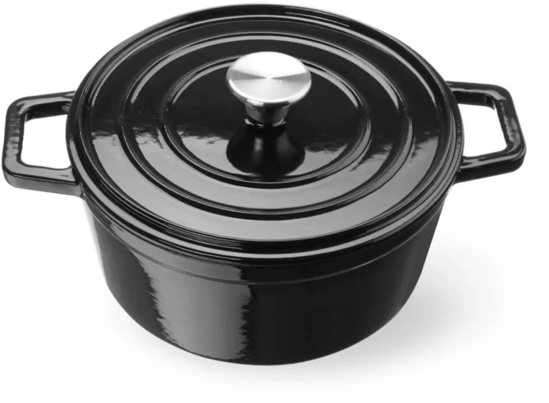 HENDI Gietijzeren Braadpan 3,7L - Zwart - 24cm