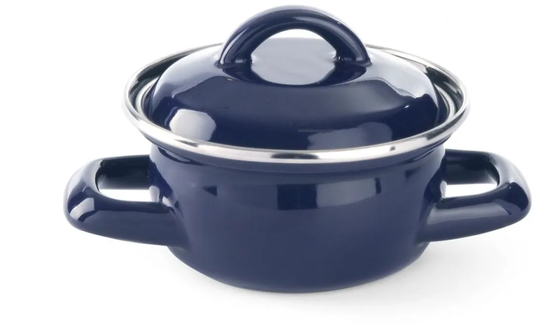 Hendi Soep- en Sauspannetje 0,5L - Geëmailleerd - Blauw