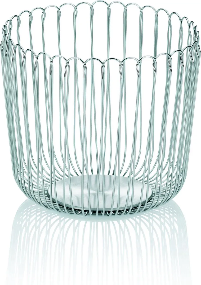 Kela Prato Fruitmand Hoog - 20cm - Zilver