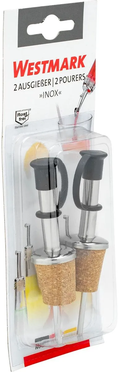 Westmark Inox Standard Schenktuit 2 Stuks - Natuurkurk