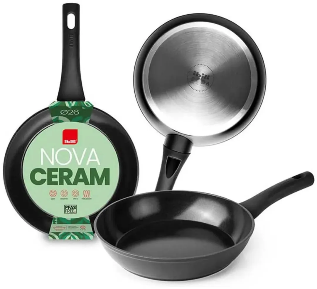 Ibili Nova Cream Koekenpan 24cm - Zwart