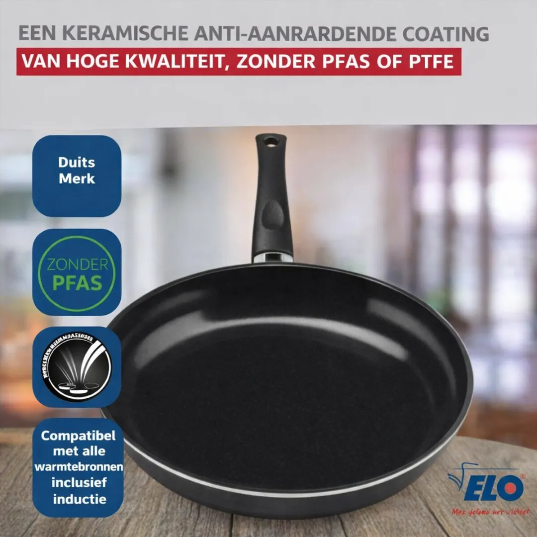 Fackelmann ELO 9728050 Keukengerei Set - 3-delig - Inductie - Zwart