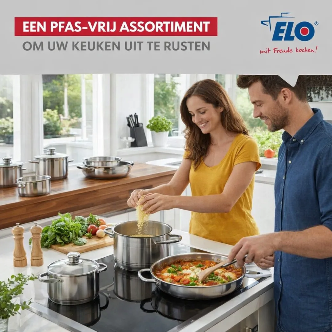 Fackelmann Elo Profi Brillant Keukengerei Set 2-delig - 28cm & 20cm - Roestvrij staal