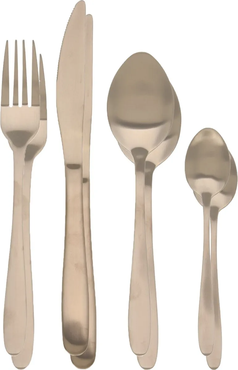 Excellent Houseware Bestekset 32-delig - 8 Personen - Goud