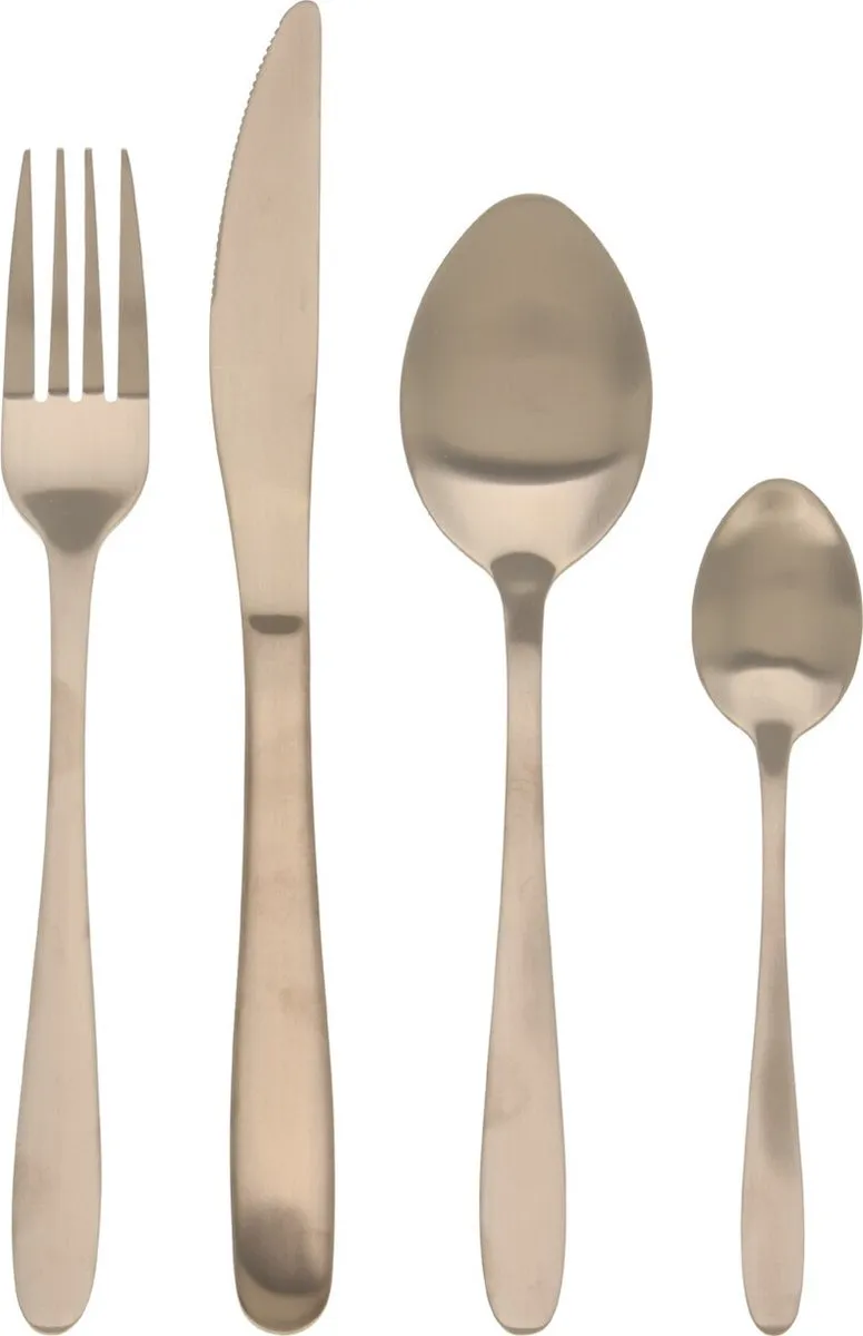 Excellent Houseware Bestekset 32-delig - 8 Personen - Goud