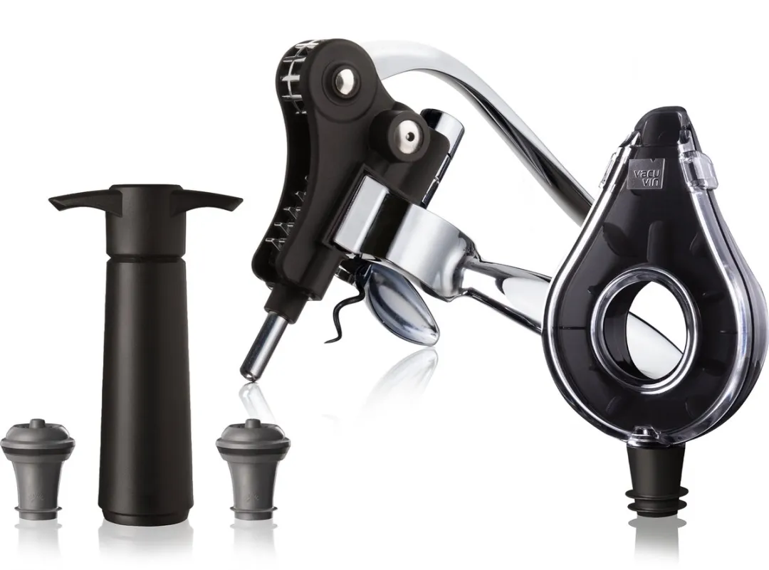 VacuVin Wine Set Air Deluxe - 5-delig Zwart - afbeelding 6 van 6