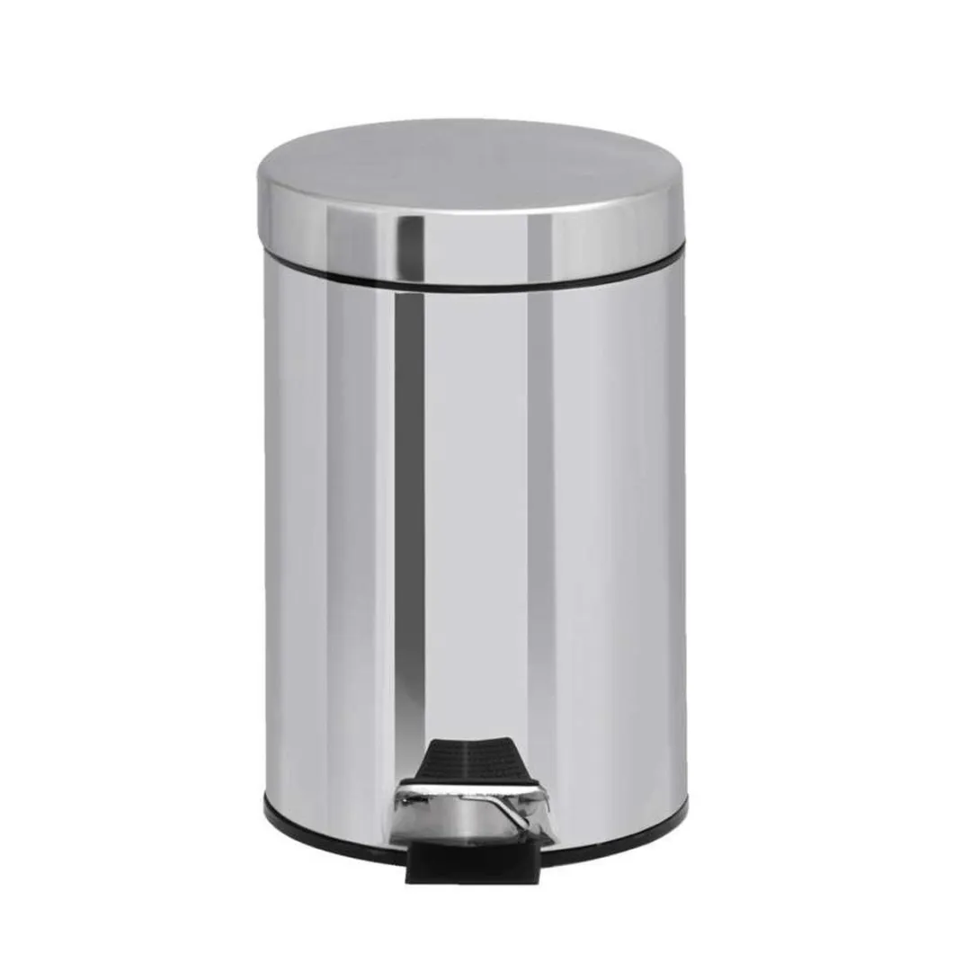 Excellent Houseware Pedaalemmer 3L - Zilver - 17x25cm