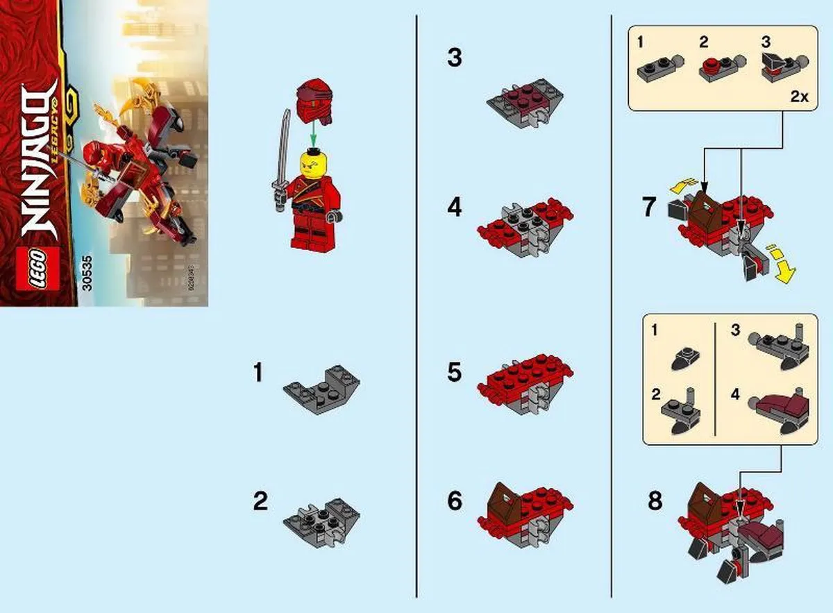 LEGO Ninjago Kai en de Vuurdraak 30535 - 50 Stenen