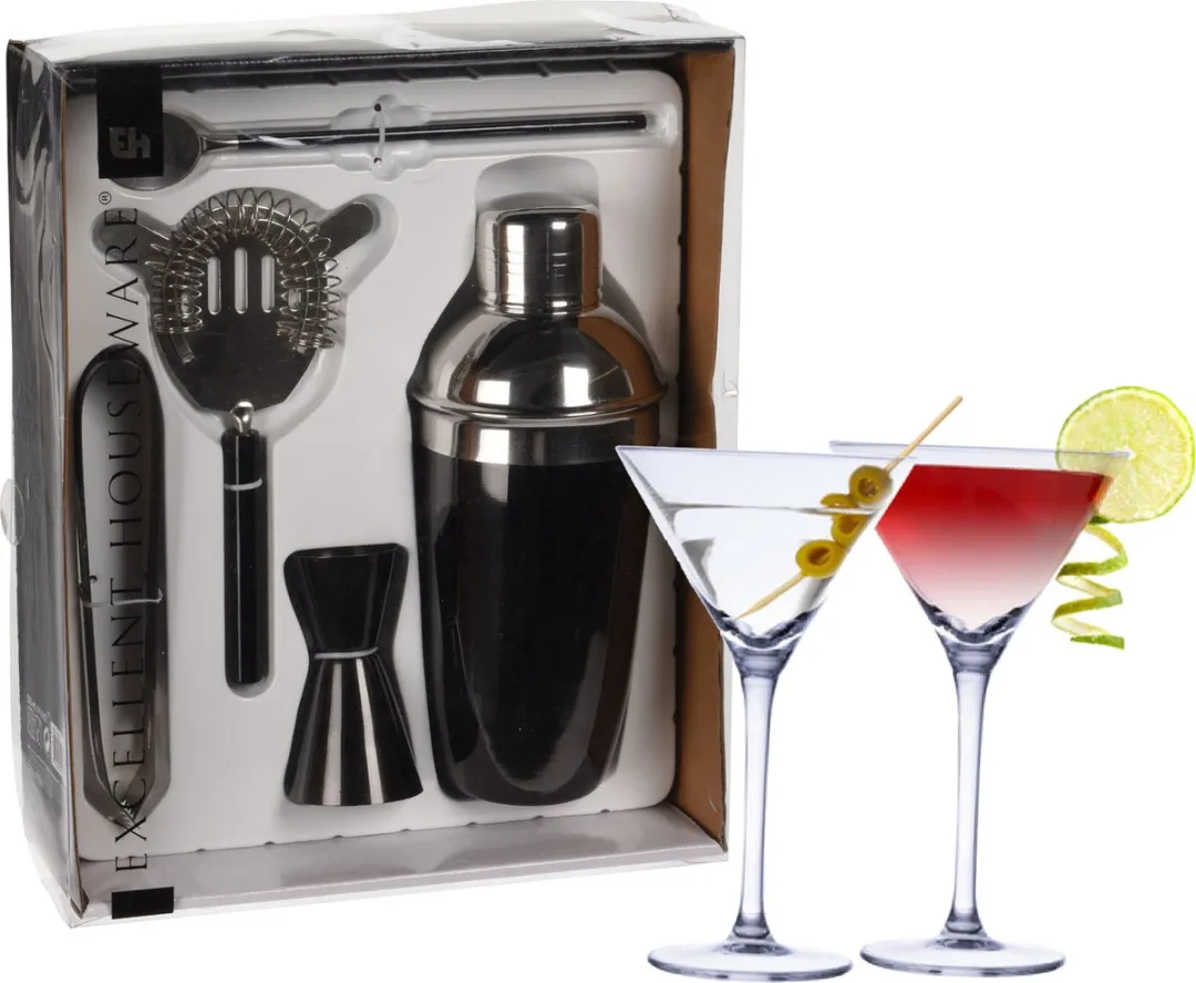 Excellent Houseware Cocktailset 5-delig