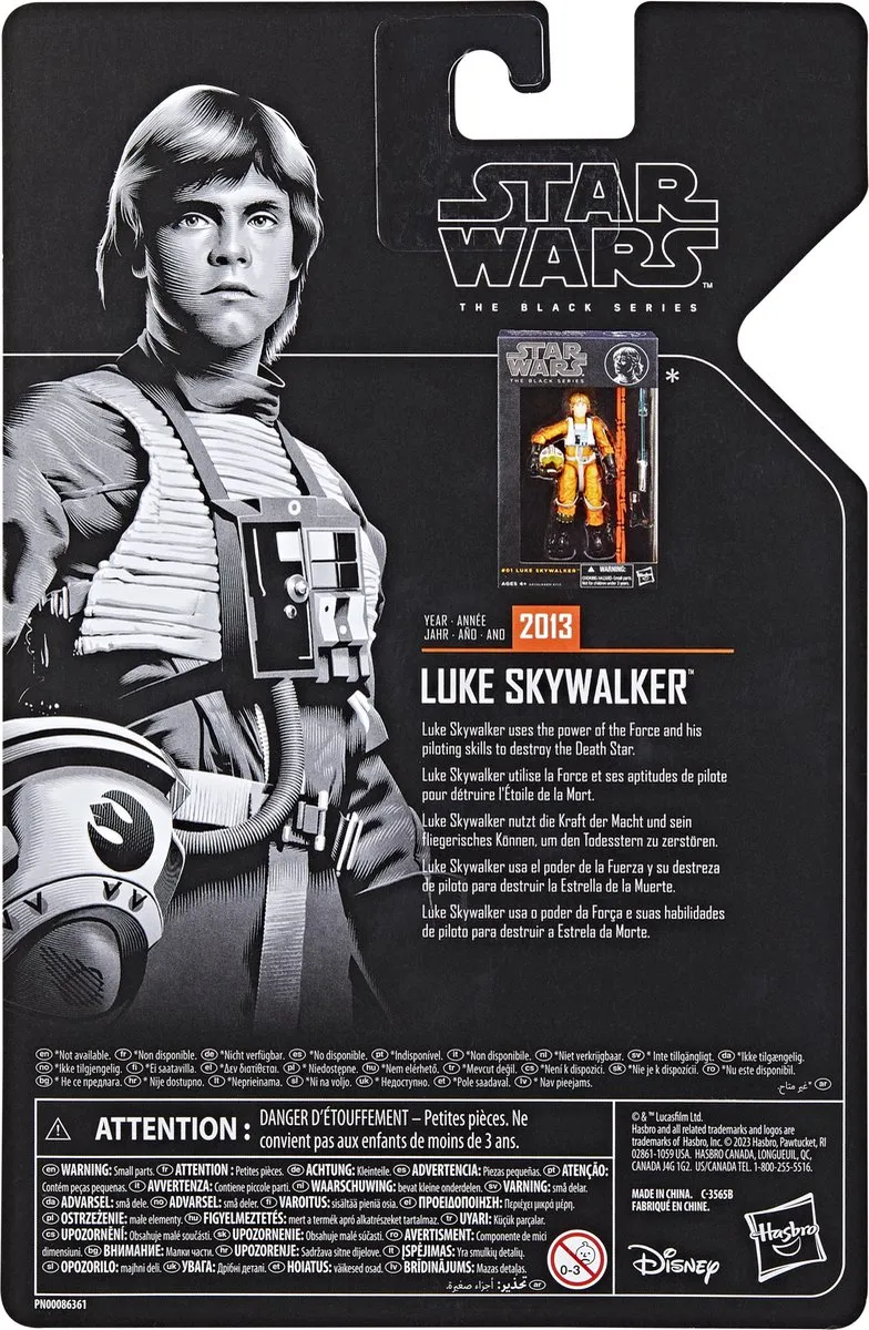 Hasbro Star Wars The Black Series Luke Skywalker - Staand - afbeelding 6 van 6