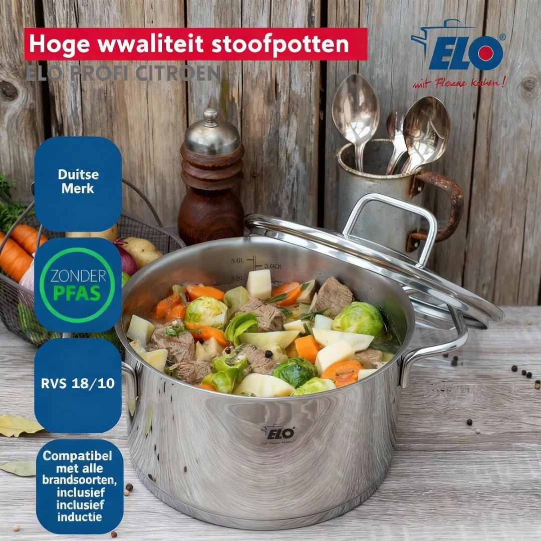 Fackelmann Elo Profi Keukengerei Set 3-delig - 32/26/16cm - Roestvrij staal - afbeelding 6 van 6