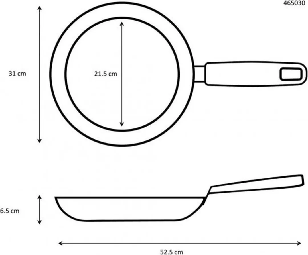 Ibili Titan Koekenpan 30cm - Zwart - afbeelding 2 van 4