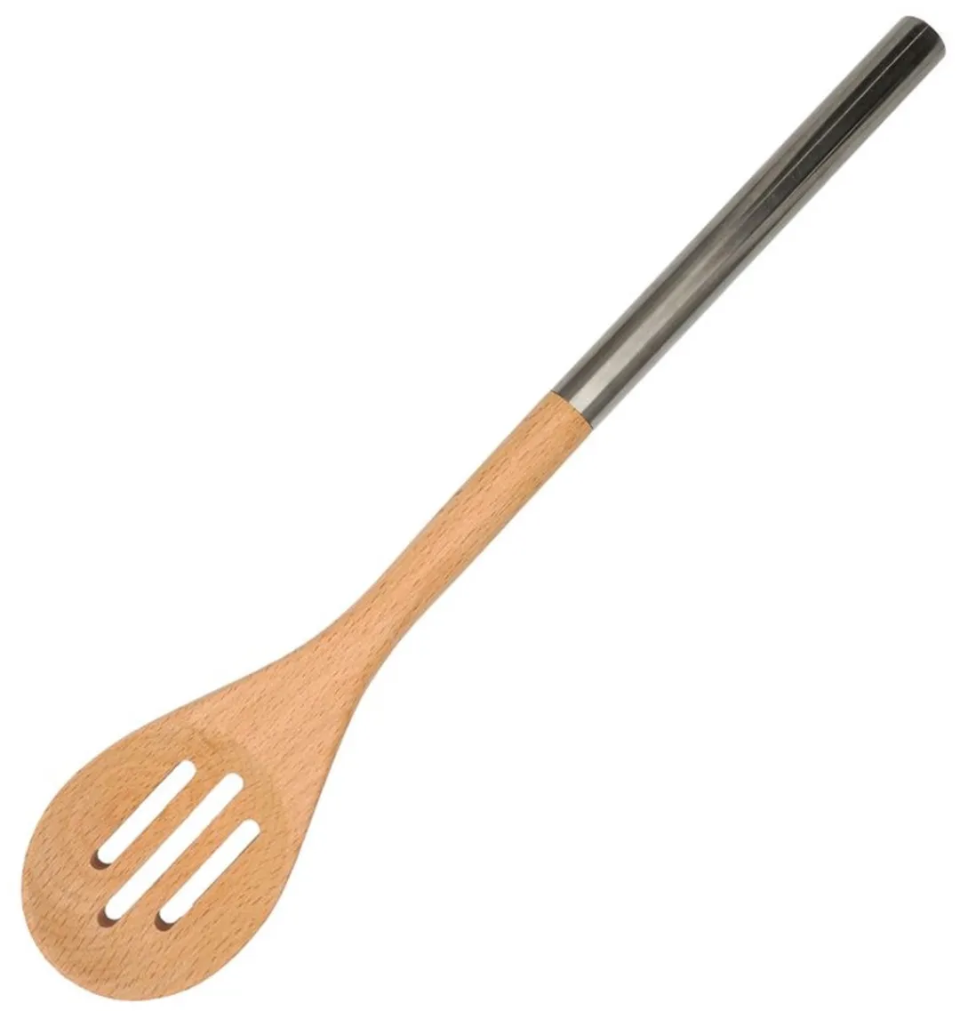 Fackelmann Geroosterde Lepel Beukenhout RVS Handvat 34x6cm