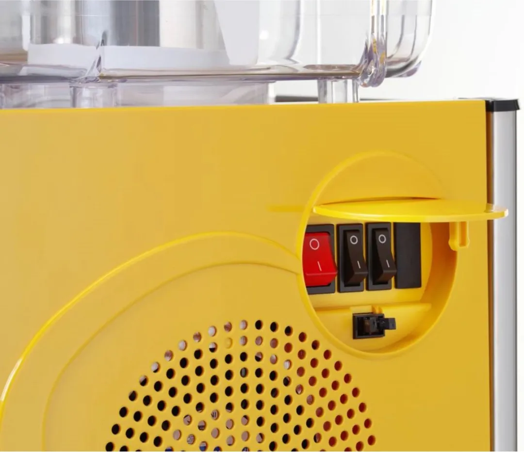 Hendi Dubbele Sapdispenser 24L - Instelbare temperatuur - Geel/RVS