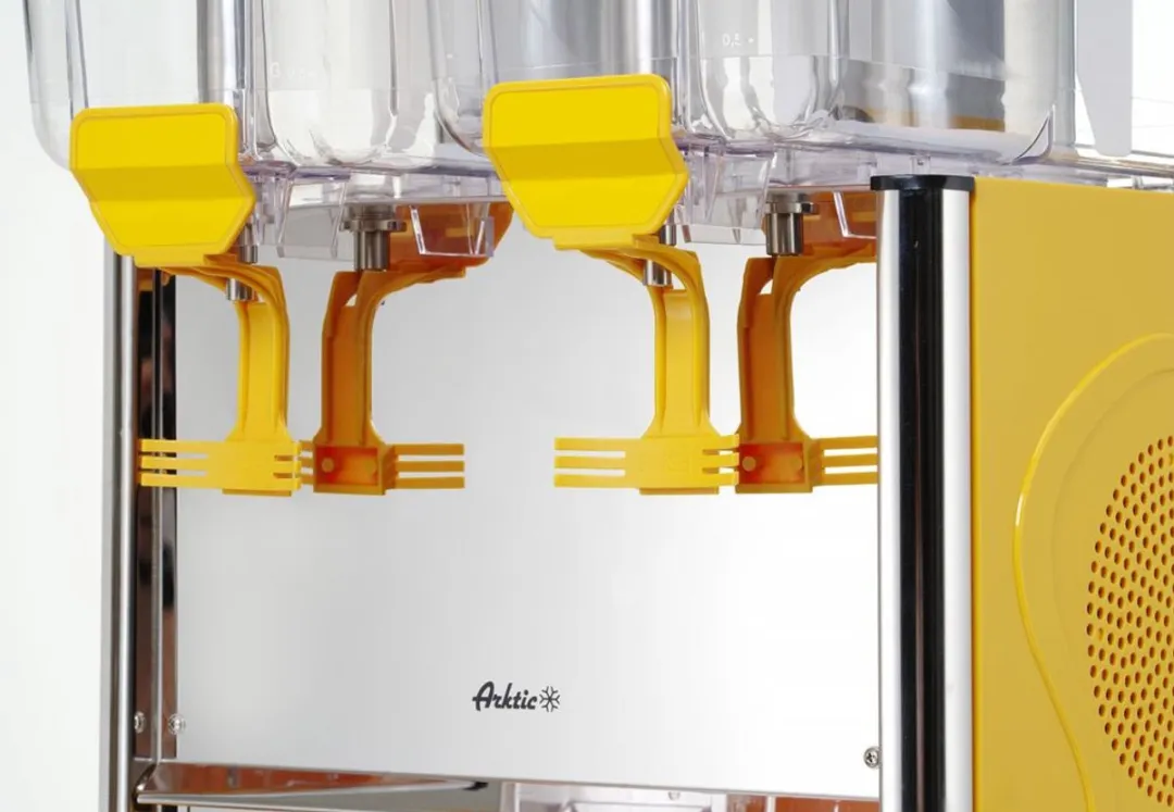 Hendi Dubbele Sapdispenser 24L - Instelbare temperatuur - Geel/RVS - afbeelding 6 van 6