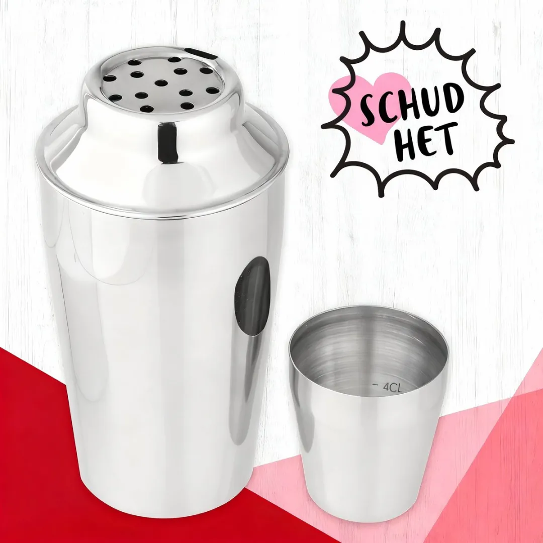 Fackelmann 49500 Cocktailshaker 400ml - Roestvrij staal