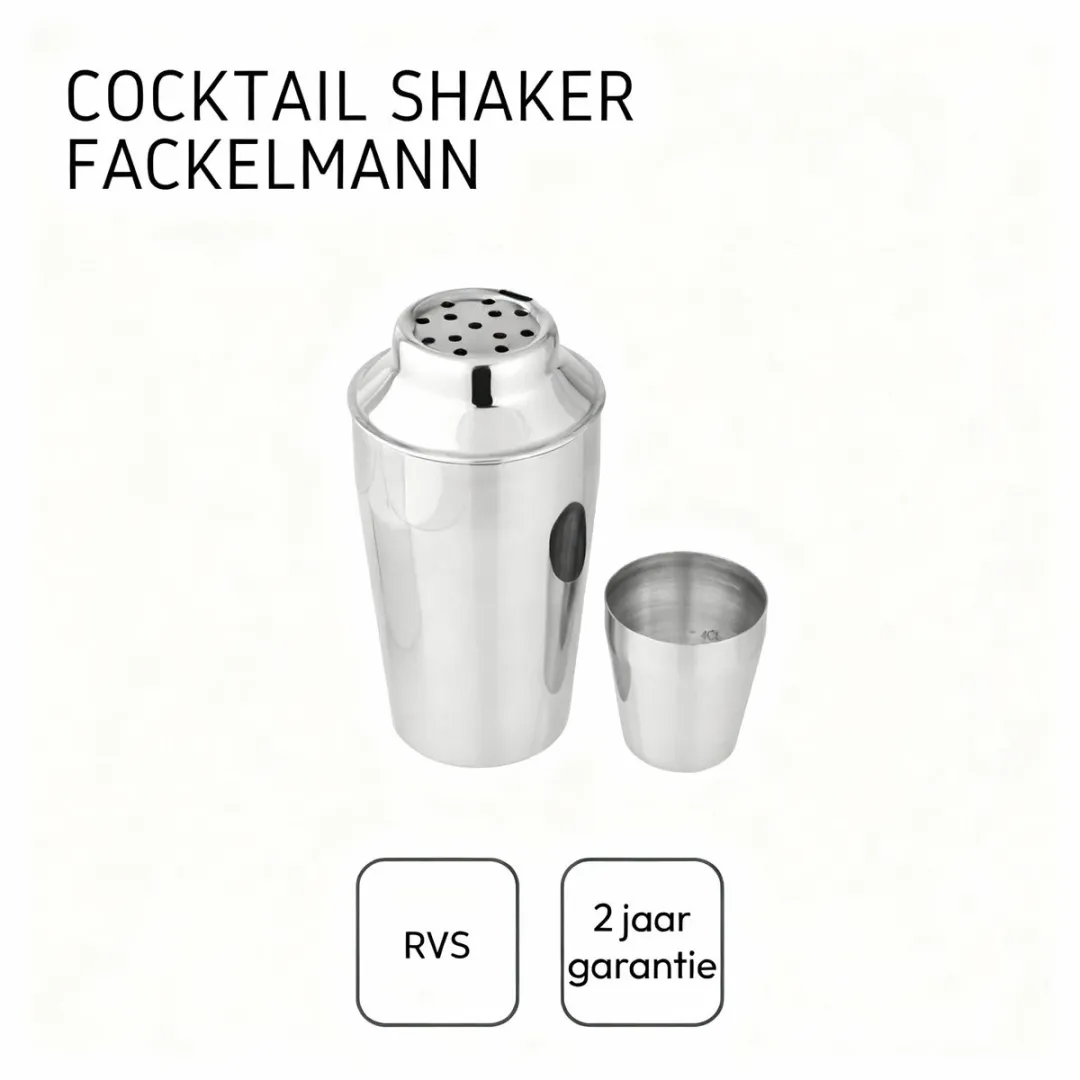 Fackelmann 49500 Cocktailshaker 400ml - Roestvrij staal