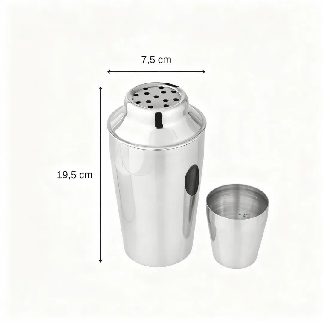 Fackelmann 49500 Cocktailshaker 400ml - Roestvrij staal
